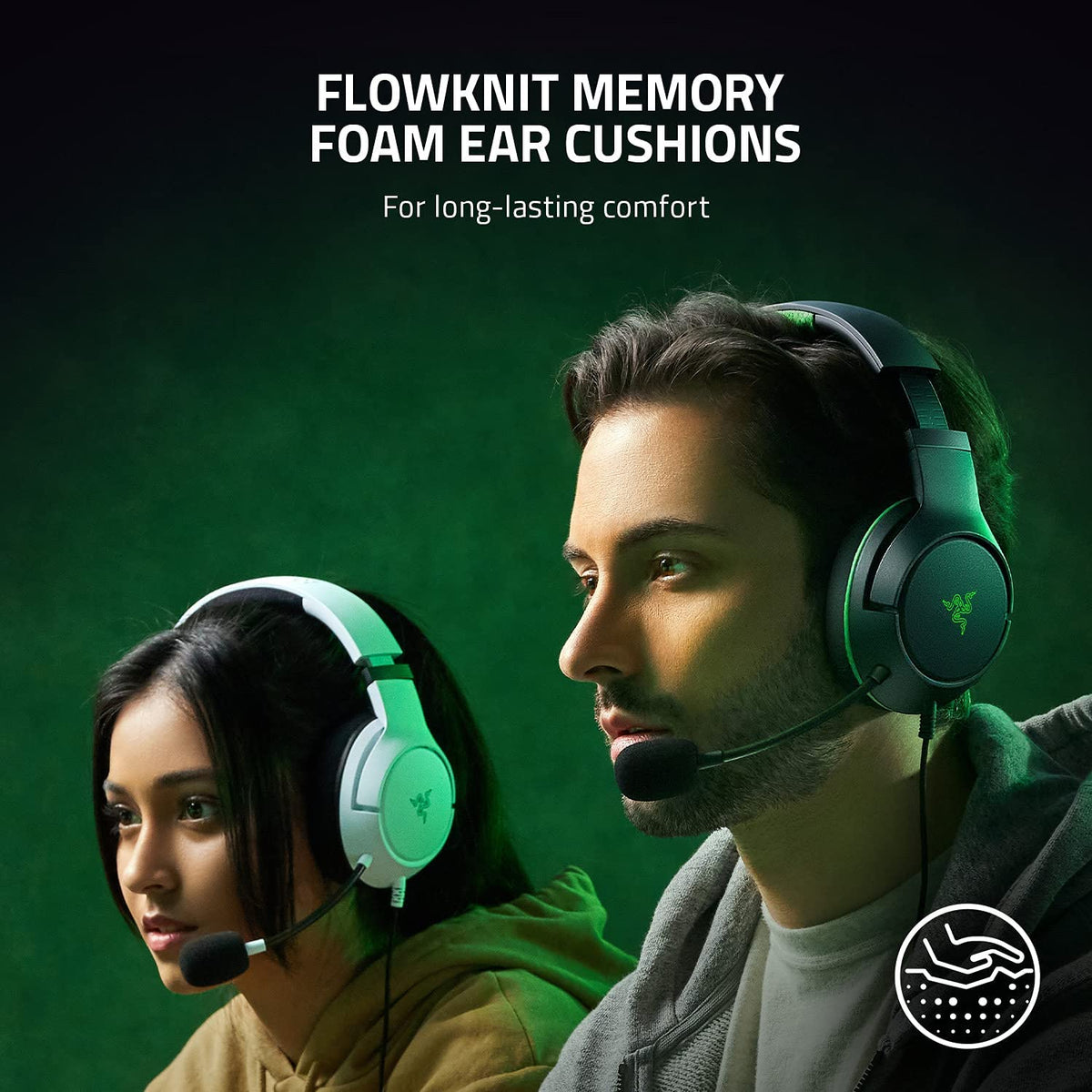 Kaira X Wired Headset for Xbox Series X|S, Xbox One, PC, Mac & Mobile Devices: Triforce 50Mm Drivers - Hyperclear Cardioid Mic - Flowknit Memory Foam Ear Cushions - On-Headset Controls - White