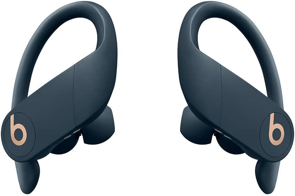 Power Pro Wireless Earphones - Apple H1 Headphone Chip, Class 1 Bluetooth, 9 Hours of Listening Time, Sweat Resistant Earbuds, Built-In Microphone - Navy